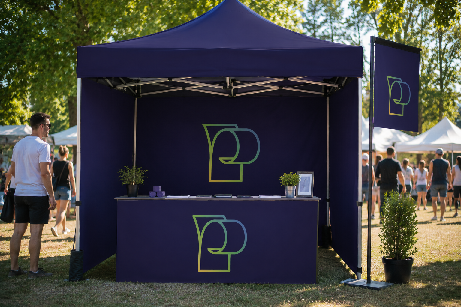 Stand profesionist la eveniment de vară