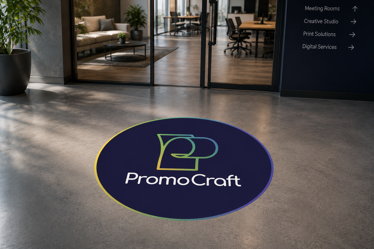 Grafică pardoseală – Promocraft